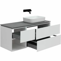 Товар: Тумба под раковину Allen Brau Infinity 120 R 1.21007.WM подвесная Белая матовая - фото 5 Тумба под раковину Allen Brau Infinity 120 R 1.21007.WM подвесная Белая матовая — фото 5, Мебель для ванной