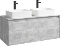 Товар: Корпус тумбы под раковину Aqwella 5 Stars Mobi 120 MOB0112BS подвесной Бетон светлый - фото 2 Корпус тумбы под раковину Aqwella 5 Stars Mobi 120 MOB0112BS подвесной Бетон светлый — фото 2, Мебель для ванной