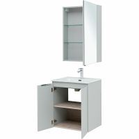 Товар: Комплект мебели для ванной Aquanet Алвита New 60 274531 подвесной Серый матовый - фото 6 Комплект мебели для ванной Aquanet Алвита New 60 274531 подвесной Серый матовый — фото 6, Комплекты мебели для ванной