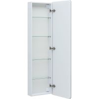 Шкаф пенал Aquanet Оптима 45 335438 подвесной Белый — фото 4, Пеналы для ванной комнаты