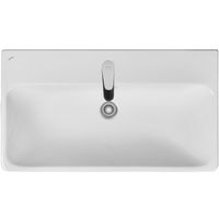 Тумба с раковиной Aquaton Оливия 80 1A2831K0OLVG0 подвесная Бежевый Дуб веллингтон — фото 7, Тумбы с раковиной