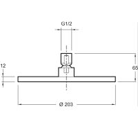 Товар: Верхний душ Jacob Delafon EO E14536-CP Хром - фото 6 Верхний душ Jacob Delafon EO E14536-CP Хром — фото 6, Верхние души