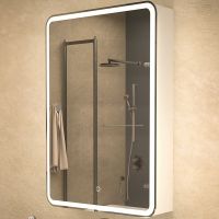 Зеркальный шкаф Azario Adriana 60 L CS00066642 с подсветкой Белый — фото 2, Зеркальные шкафы в ванную