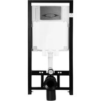 Инсталляция Jacob Delafon E21822-CP для унитаза с клавишей смыва Хром — фото 2, Инсталляции