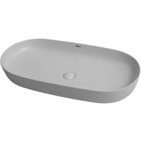 Раковина-чаша Abber Bequem 80 AC2110MLG Светло-серая матовая — фото 1, Раковины