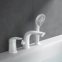 Смеситель на борт ванны Orange Otto M22-333w Белый — фото 2, Смесители