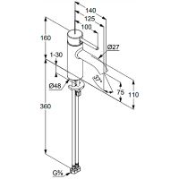 Товар: Смеситель для раковины Kludi Bozz 38272N076 Золото брашированное - фото 2 Смеситель для раковины Kludi Bozz 38272N076 Золото брашированное — фото 2, Смесители