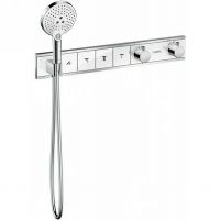Смеситель для душа Hansgrohe RainSelect с термостатом Белый Хром арт-15357400 — фото 2, Встраиваемые смесители для душа