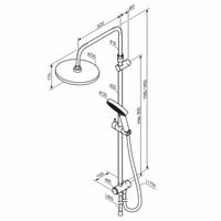 Душевая система Damixa Apollo 947000000 Хром — фото 7, Душевое оборудование. Душевая программа