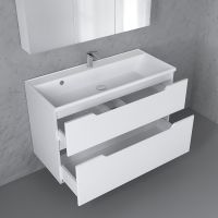 Тумба под раковину Raval Wector 100 Wct.01.100/P/W/MD подвесная Белая — фото 4, Тумбы под раковину