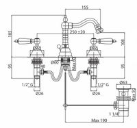 Товар: Смеситель для биде Cezares First FIRST-BBS2-02-Bi Бронза - фото 2 Смеситель для биде Cezares First FIRST-BBS2-02-Bi Бронза — фото 2, Смесители