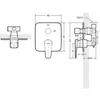 Смеситель для душа Bravat Source PB8173218CP-2-ENG Хром — фото 2, Смеситель для душа