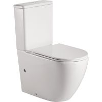 Унитаз компакт Point Сатурн PN42901 с бачком и сиденьем Микролифт — фото 1, Унитазы