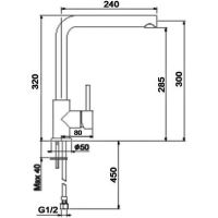 Смеситель для кухни Webert London LO940302560 Черный матовый — фото 2, Смесители для кухни