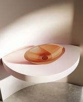 Раковина-чаша Abber Kristall 60 AT2810Topas Оранжевая — фото 3, Раковины накладные