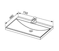 Товар: Тумба с раковиной Aquanet Нота 75 212796 подвесная Белая - фото 9 Тумба с раковиной Aquanet Нота 75 212796 подвесная Белая — фото 9, Тумбы с раковиной