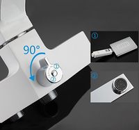 Смеситель для ванны Gappo G07 G2207-7 универсальный Белый Хром — фото 3, Смесители