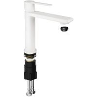 Товар: Смеситель для раковины Kaiser Serio 05311-4 Белый матовый - фото 2 Смеситель для раковины Kaiser Serio 05311-4 Белый матовый — фото 2, Смесители