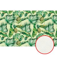 Фреска Ortograf Oasis 32740 Фактура флок FLK Флизелин (4,3*2,7) Зеленый, Листья/Фрукты — фото 1, Фрески