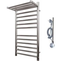 Электрический полотенцесушитель Point Аврора Премиум PN10158SPE П11 500x800 с полкой левый/правый Хром — фото 1, Электрические полотенцесушители