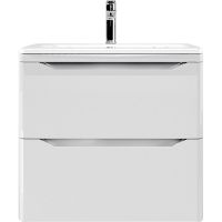 Товар: Тумба под раковину WellWant Riviera 60 WWTRMW642W подвесная Белый глянец антискрейтч - фото 6 Тумба под раковину WellWant Riviera 60 WWTRMW642W подвесная Белый глянец антискрейтч — фото 6, Мебель для ванной