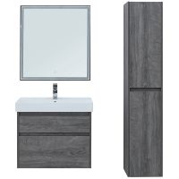 Зеркало Aquanet Nova Lite 60 242621 с подсветкой Дуб рошелье — фото 4, Зеркала в ванную комнату