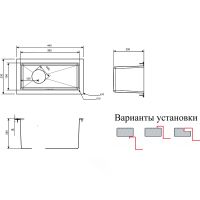 Кухонная мойка ZorG PVD Bronze 23 SZR-2344 BRONZE Бронза — фото 2, Кухонные мойки
