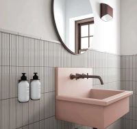 Керамическая плитка Equipe Costa Nova Onda Grey Matt настенная 5х20 см арт-28527 — фото 2, Керамическая плитка