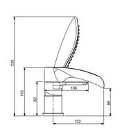 Смеситель на борт ванны Gappo G48 Белый Хром арт-G1148-8 — фото 13, Смесители на борт ванны