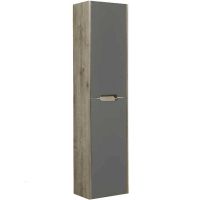 Шкаф пенал Aquaton Оливия 40 1A254603OLUG0 подвесной Грей дуб ойстер — фото 1, Пеналы для ванной комнаты