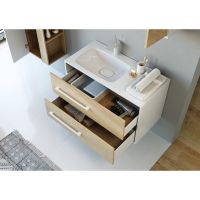 Товар: Тумба под раковину Aqwella 5 Stars Майами 90 Mai.01.09/L Дуб сонома Белая - фото 2 Тумба под раковину Aqwella 5 Stars Майами 90 Mai.01.09/L Дуб сонома Белая — фото 2, Мебель для ванной