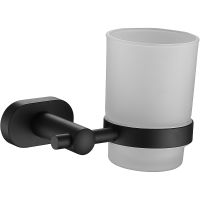 Стакан для зубных щеток Belz B901 B90106 Черный матовый — фото 1, Мыльницы