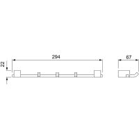Товар: Вешалка для полотенец Schein Rembrandt 061-3CH Хром - фото 2 Вешалка для полотенец Schein Rembrandt 061-3CH Хром — фото 2, Крючки для полотенец