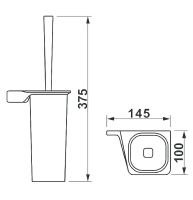 Ершик для унитаза Art&Max Gina AM-G-2739-Nr Черный — фото 2, Ершики для унитаза