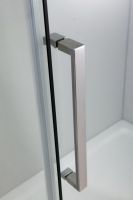 Душевой уголок Black&White Stellar Wind S305 100х100 3051010 профиль Серебристый хром стекло прозрачное — фото 2, Душевые уголки