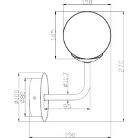 Товар: Настенный светильник Maytoni Modern Erich MOD221-WL-01-G Белый Золото - фото 9 Настенный светильник Maytoni Modern Erich MOD221-WL-01-G Белый Золото — фото 9, Светильники
