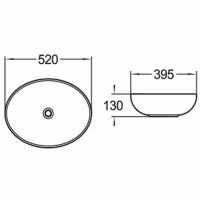 Раковина-чаша Vincea 52 VBS-51552 Белая — фото 3, Раковины накладные