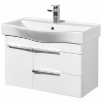 Тумба под раковину Aquaton Беверли 80 1A235501BV010 подвесная Белый глянец — фото 1, Тумбы под раковину