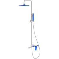 Душевая система Boheme Q 148-WUW.2 Белая Синяя — фото 1, Душевое оборудование. Душевая программа