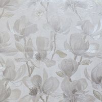 Обои Wiganford by Solo Fusion ER71708 Винил на флизелине (1,06*10,05) Серый/Серебряный, Цветы — фото 1, Обои для стен