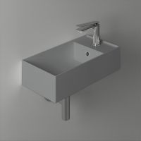 Раковина Simas Agile 50 R AG50 cemento matt*1 Серая матовая — фото 2, Мини-раковины
