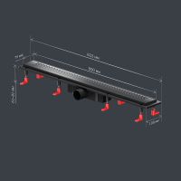 Товар: Душевой лоток AM.PM PrimeFlow 80 W02SC-P11-080-01BM с Черной матовой решеткой Cut Gradient - фото 15 Душевой лоток AM.PM PrimeFlow 80 W02SC-P11-080-01BM с Черной матовой решеткой Cut Gradient — фото 15, Душевые лотки
