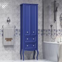 Товар: Шкаф пенал Opadiris Валери 56 00-00007338 Сапфир - фото 2 Шкаф пенал Opadiris Валери 56 00-00007338 Сапфир — фото 2, Мебель для ванной