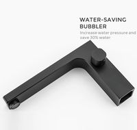 Смеситель на борт ванны Gappo G17-6 G1117-6 Черный матовый — фото 7, Смесители на борт ванны