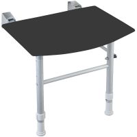 Сиденье для душа Nofer 15042.PIE.N Черное — фото 1, Сиденья