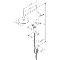 Товар: Душевая система AM.PM Gem F0790000 Хром - фото 19 Душевая система AM.PM Gem F0790000 Хром — фото 19, Душевые стойки
