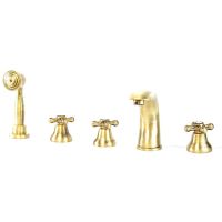 Смеситель на борт ванны Webert Armony AM730401065 Бронза — фото 1, Смесители