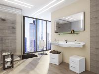 Зеркало Aquaton Отель 150 1A107502OT010 с подсветкой с функцией антипар и подогревом — фото 2, Мебель для ванной