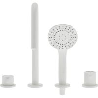 Товар: Смеситель на борт ванны Cezares Leaf LEAF-BVDM4-BIO Белый матовый - фото 3 Смеситель на борт ванны Cezares Leaf LEAF-BVDM4-BIO Белый матовый — фото 3, Смесители