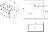 Тумба под раковину Ravak SD Natural 80 X000001052 подвесная Белая глянцевая — фото 2, Тумбы под раковину